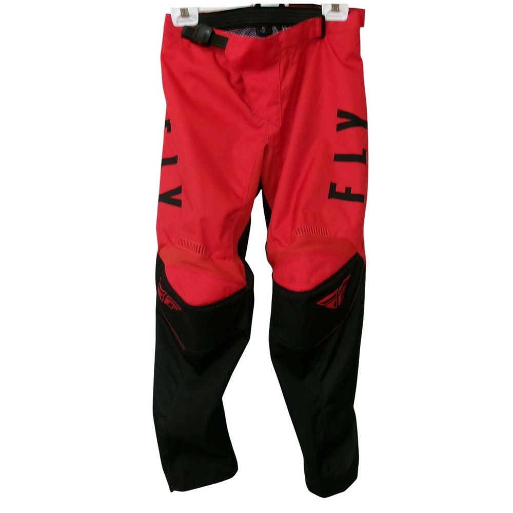 Fly Racing F-16 Motocross Pants Red Black Youth Size 26 Dirt Bike Gear BMX MTB